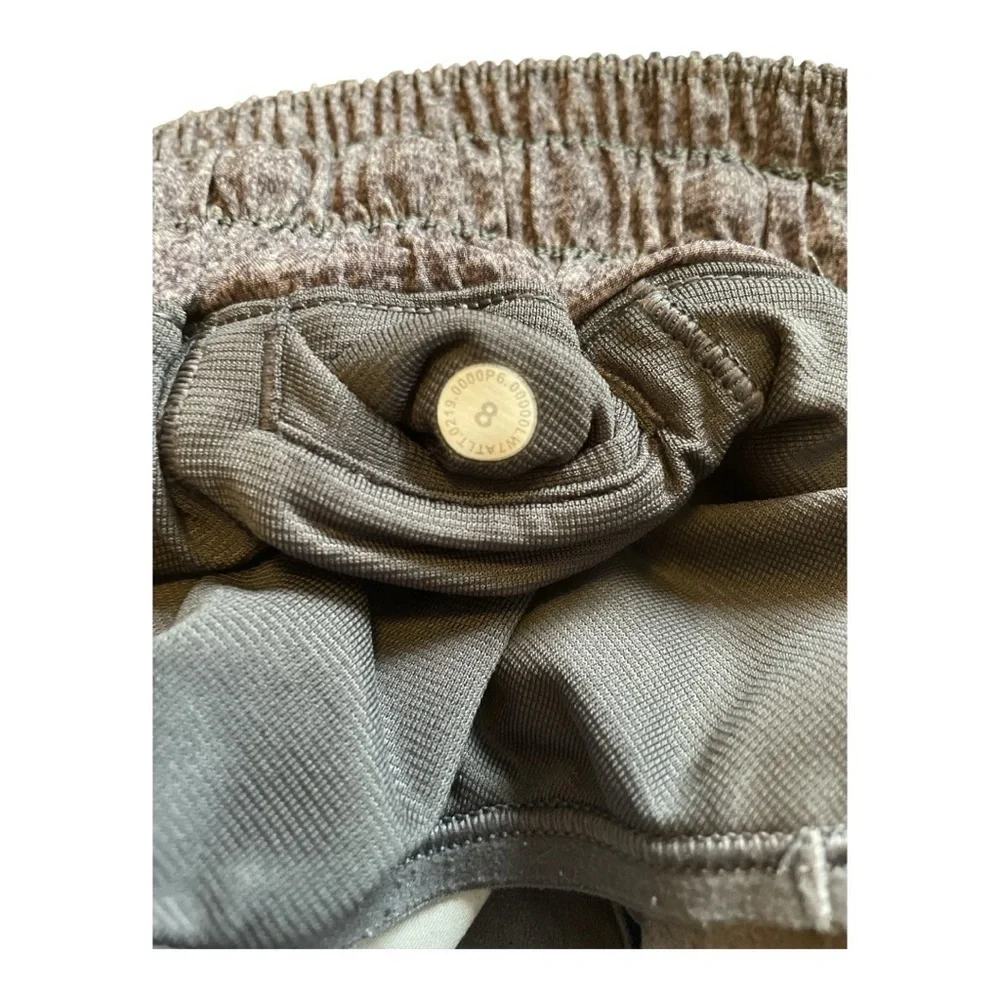 lululemon athletica Hotty Hot 4” Lined Heather Lux Gray Shorts